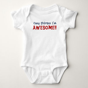 T-shirt Oma pensa que eu sou impressionante! Bodysuit da