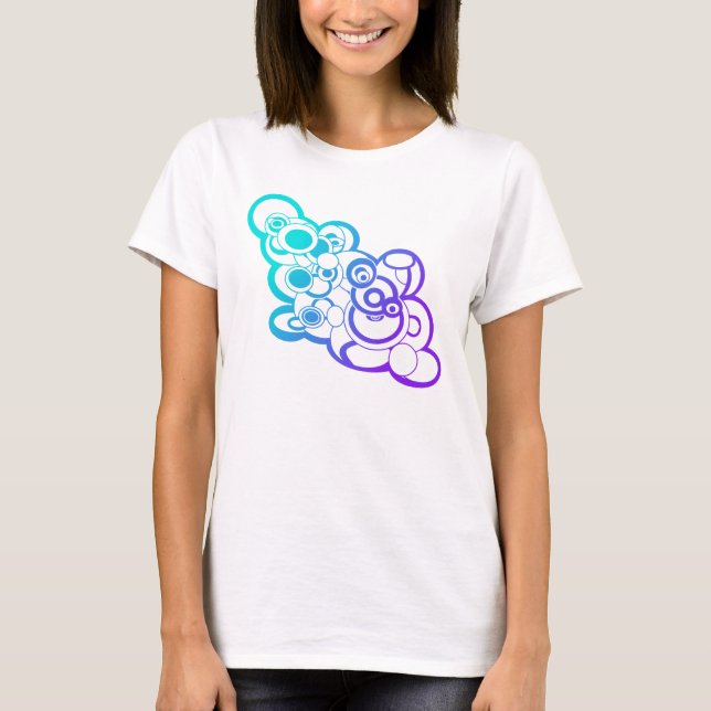 T-Shirt Ombre Cloud Design (Frente)