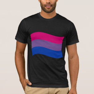 T-SHIRT ONDA DE BANDEIRA BISEXUAL