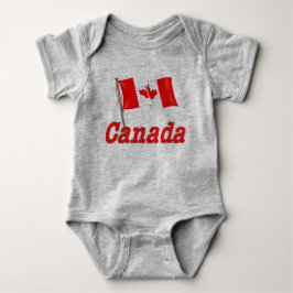 T-shirt Onda de bandeira canadense