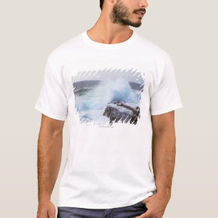 T-shirt Onda de Oceano Atlântico que deixa de funcionar n