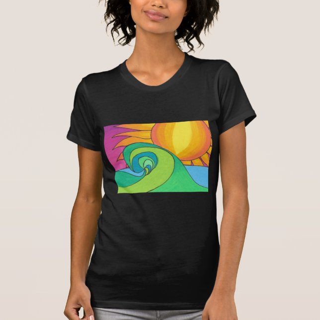 T-shirt Onda quente (Frente)