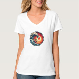 T-Shirt Onda Sunset do Surfer