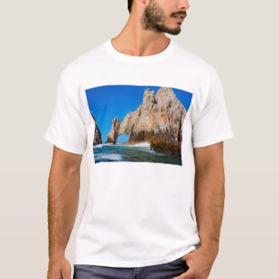 T-shirt Ondas que espirram na praia