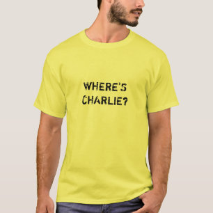 T-shirt Onde está Charlie?