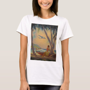 T-shirt Onde progresso e reunião romance