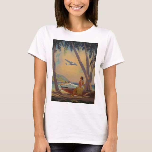 T-shirt Onde progresso e reunião romance (Frente)