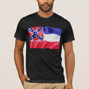 T-shirt Ondulação da bandeira do estado de Mississippi