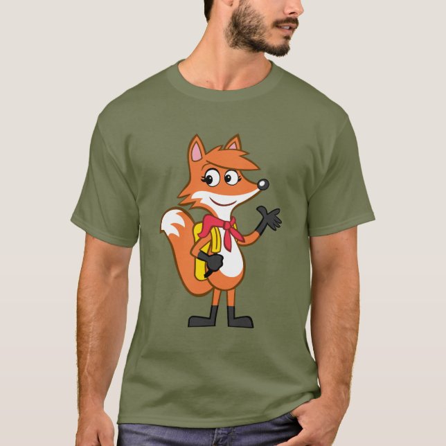 T-shirt Ondulação do Fox do rick | Scarlett da guarda (Frente)