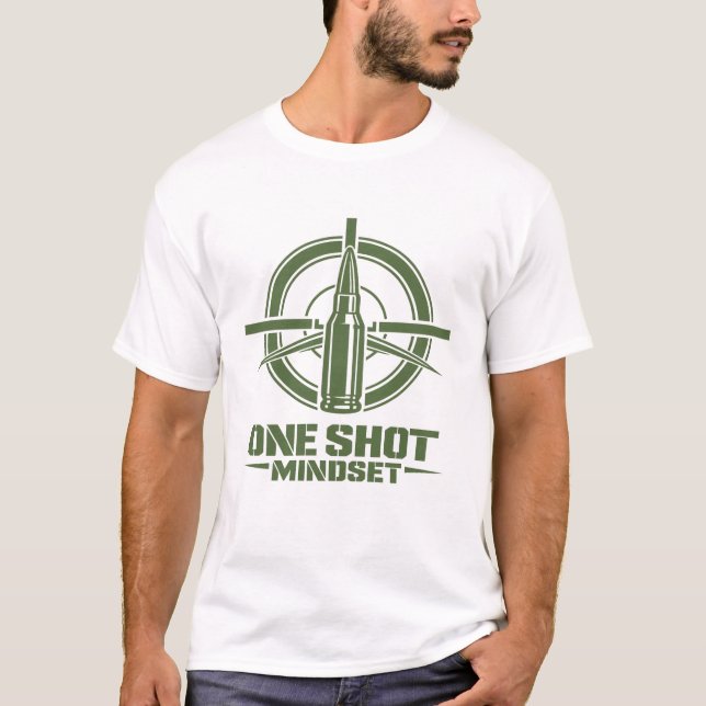 T-shirt One Shot Mindset Tactical Bullet (Frente)