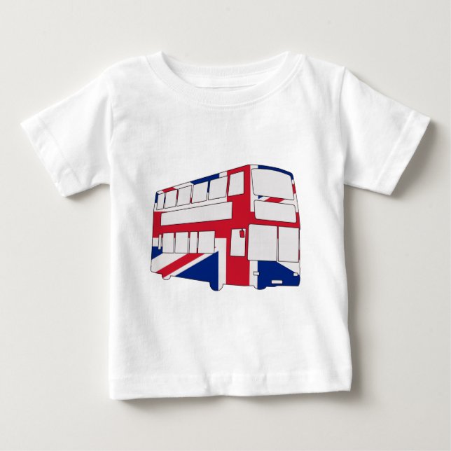 T-shirt Ônibus de Londres com saias e presentes da Union J (Frente)