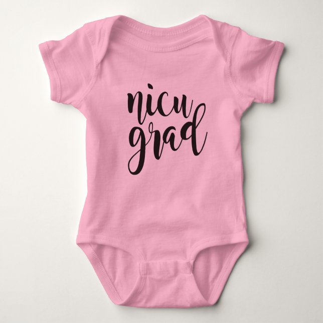 T-shirt onsie do formando do nicu (Frente)