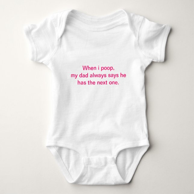 T-shirt Onsie infantil engraçado (Frente)