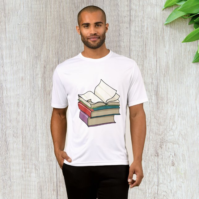 T-shirt Open Book Mens Ative Tee (Criador carregado)