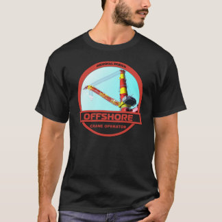 T-shirt Operador de guindaste a pouca distância do mar -