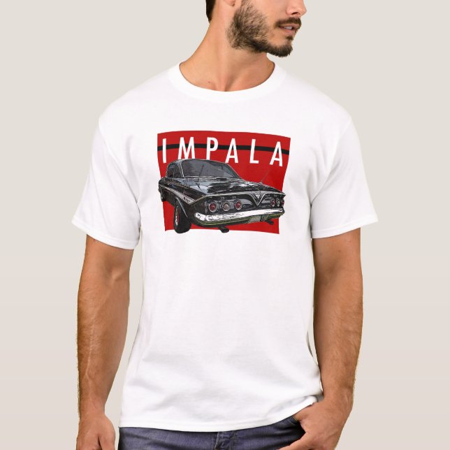 T-shirt Opinião 1961 traseira superior da bolha do Impala (Frente)