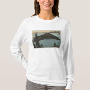 T-shirt Opinião #1 do lago crater, Oregon - ilha do