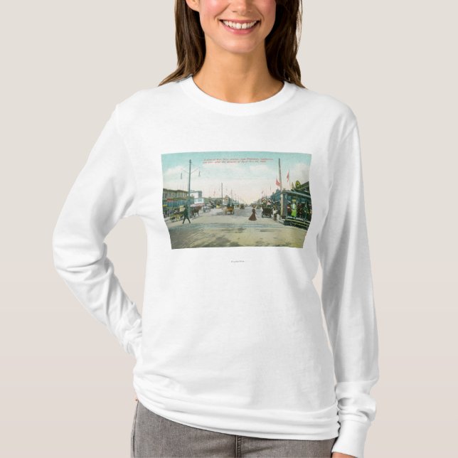 T-shirt Opinião de Van Ness Avenida um ano após o fogo de (Frente)