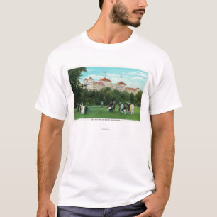 T-shirt Opinião do hotel de Washington da montagem da