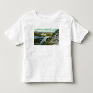 T-shirt Opinião nova do penhasco do lago Megunticook