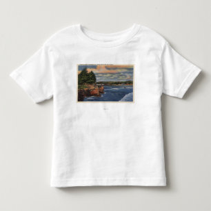 T-shirt Opinião ocidental da movimentação do penhasco d