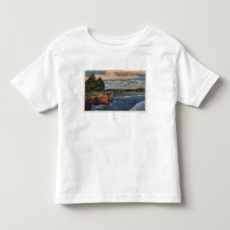 T-shirt Opinião ocidental da movimentação do penhasco do