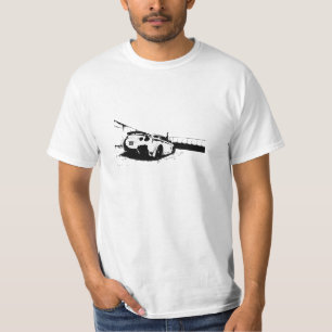 T-shirt Opinião traseira da skyline