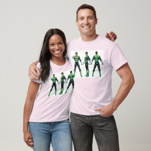 T-shirt Opiniões verdes da lanterna três