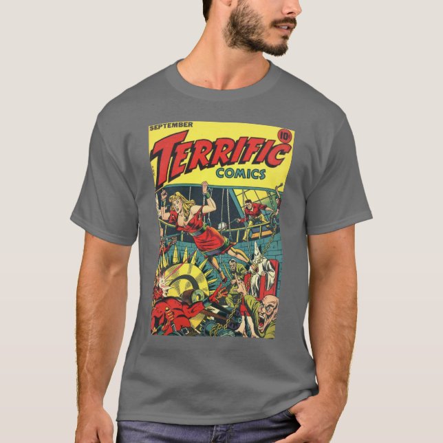 T-shirt óptimo da história em quadrinhos #5 (Frente)