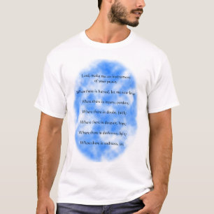 T-shirt Oração de St Francis de Assisi