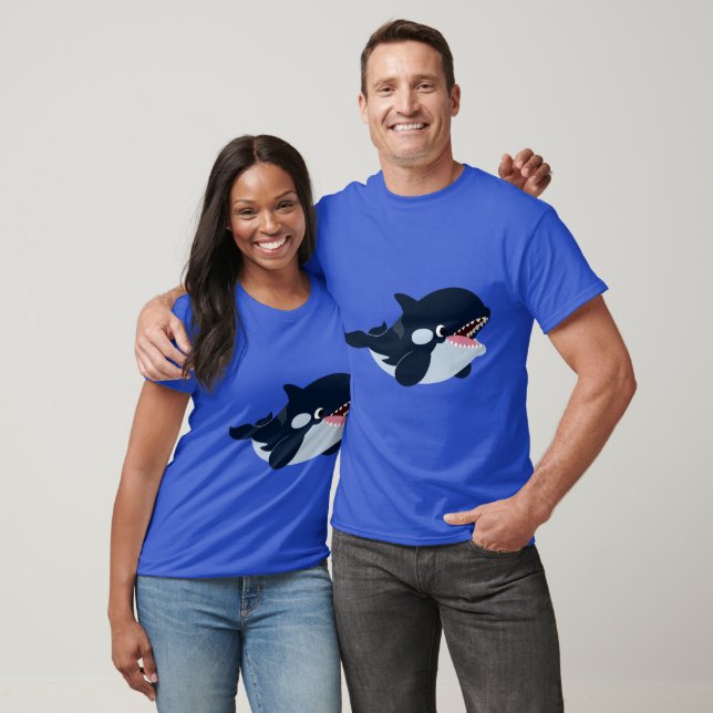 T-Shirt Orca De Bebê De Cartoon Bonito (Unissex)