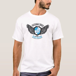 T-shirt Ordem fraterno do falcão azul, falcão azul