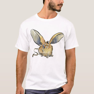 T-shirt orelhudo longo de Jerboa dos desenhos