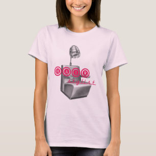 T-shirt orgânico do secador do vintage do