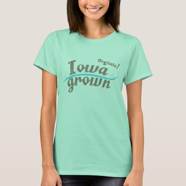 T-shirt Orgânico! Iowa-Grown (Frente)
