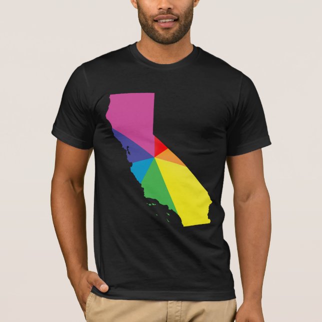 T-shirt orgulho da califórnia. (Frente)