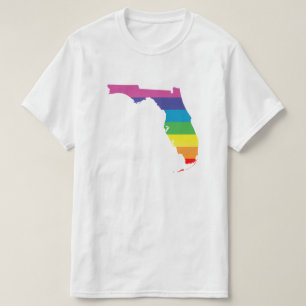 T-shirt orgulho de florida. listrado