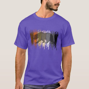 T-shirt Orgulho de Gay do Urso Sombra do Urso legal