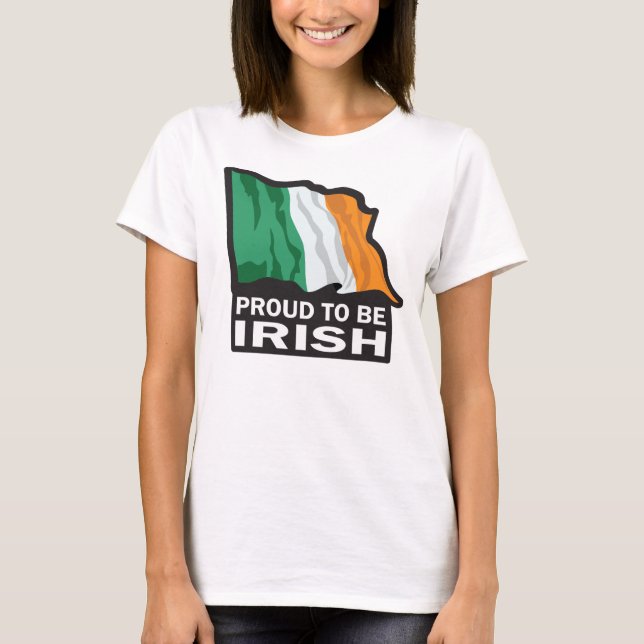 T-shirt Orgulho de ser irlandês/Rua. Dia de Patrick (Frente)