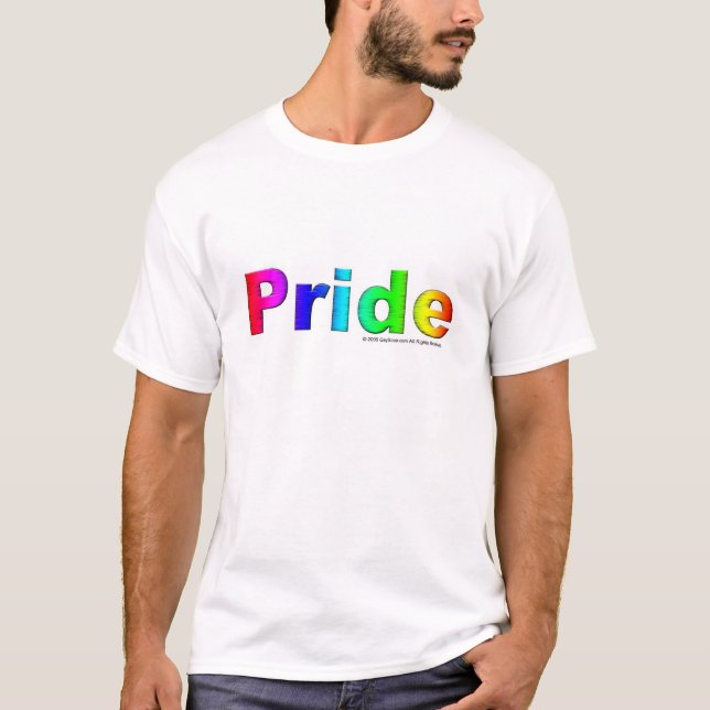 T-shirt Orgulho do arco-íris (gay) (Frente)