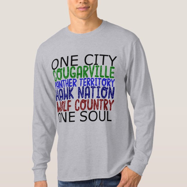 T-shirt Orgulho forte de Pflugerville HS (Frente)