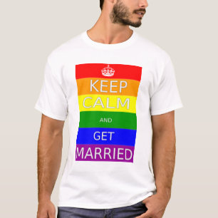 T-shirt Orgulho Gay Mantenha a calma e Case