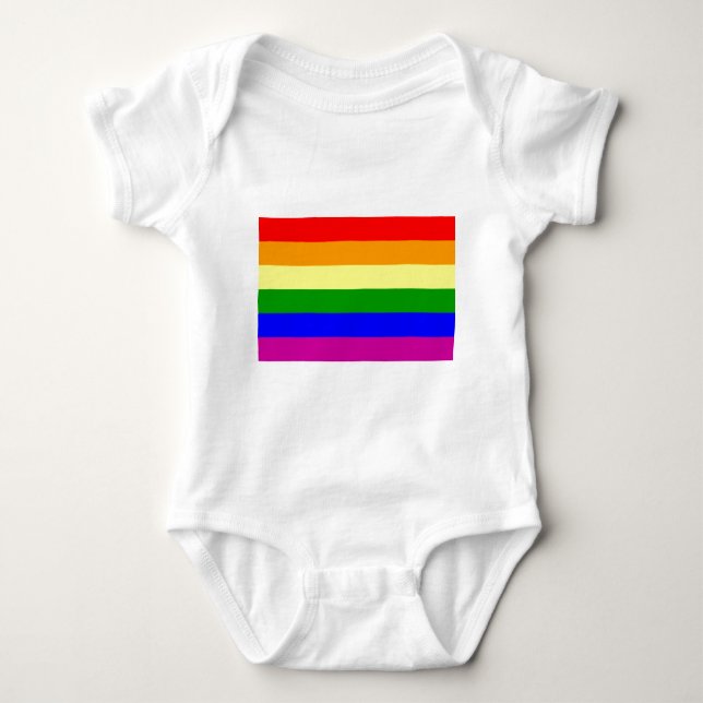 T-shirt Orgulho gay Rainbow (Frente)