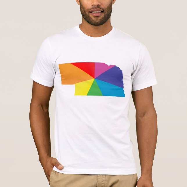 T-shirt orgulho nebraska. (Frente)