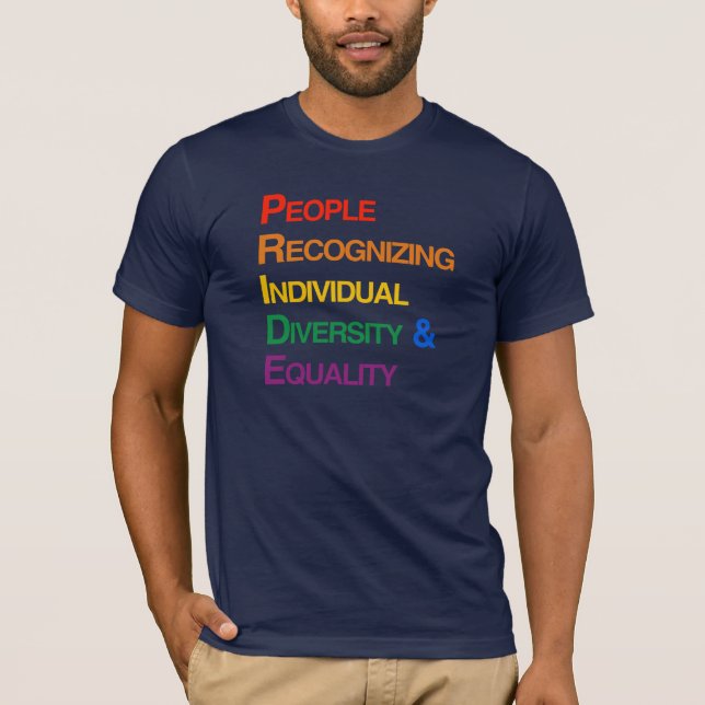 T-SHIRT ORGULHO: PESSOAS QUE RECONHECEM A DIVERSIDADE (Frente)