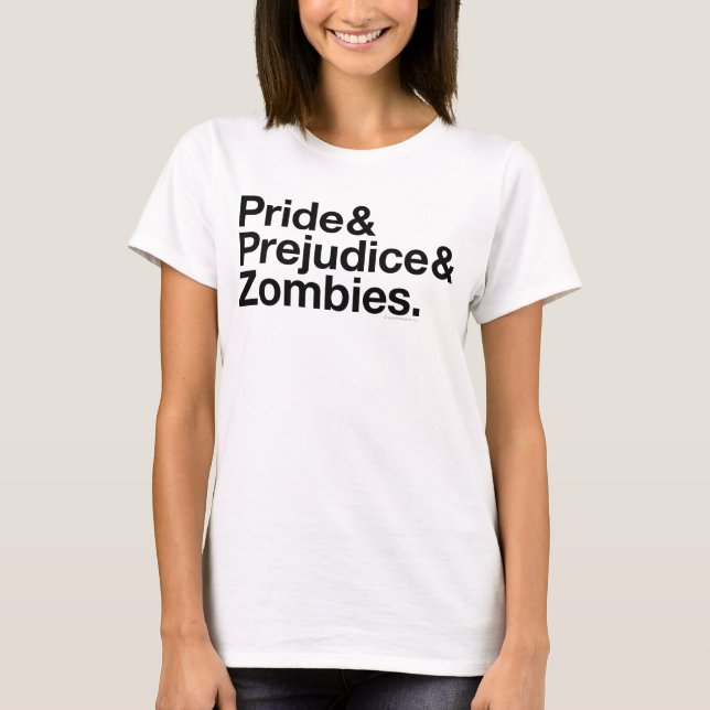 T-shirt Orgulho & Predjudice & zombis 2 (Frente)