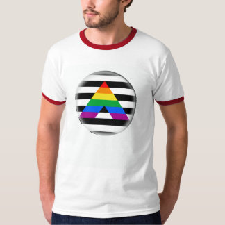 T-shirt Orgulho reto do aliado