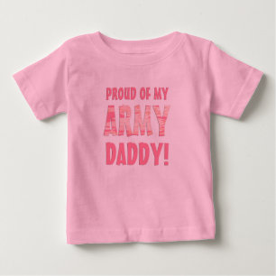 T-shirt Orgulhoso de meu pai do exército! Parte superior