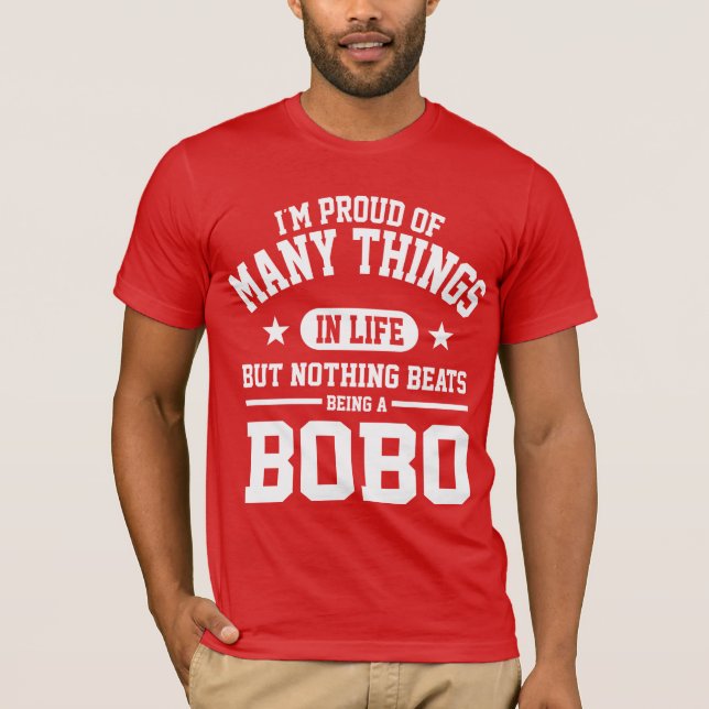 T-shirt Orgulhoso de ser Bobo (Frente)