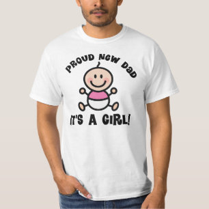 T-shirt orgulhoso do novo papai (bebé)